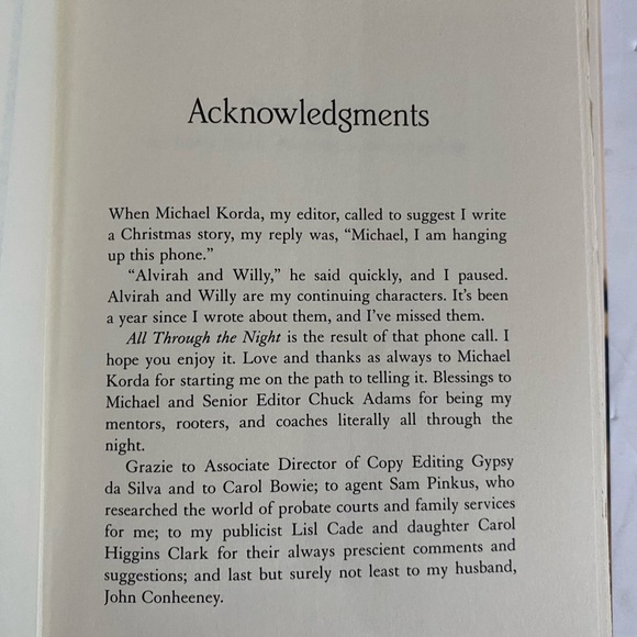 All Through The Night By Mary Higgins Clark Novel - Picture 8 of 10